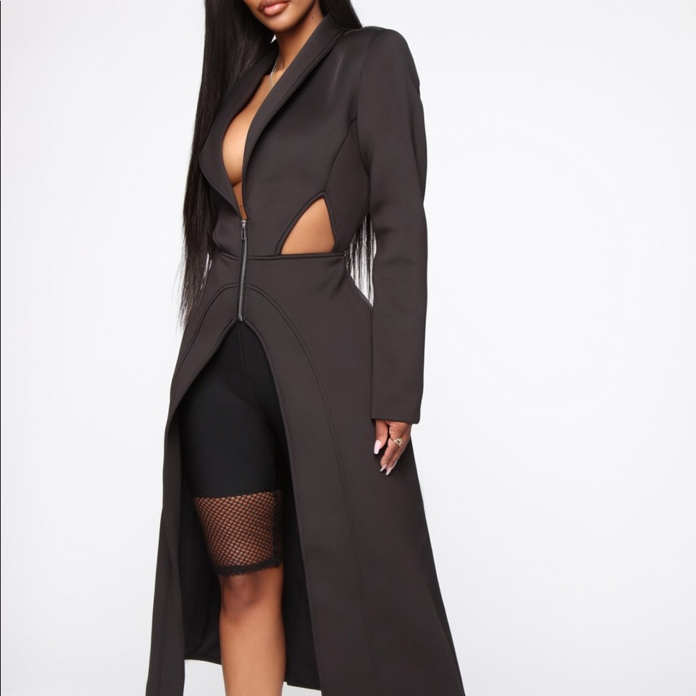 Cardi B x Fashion Nova long coat